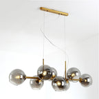 Modern Glass Magic Bean 8-light LED Chandelier BulbSquare