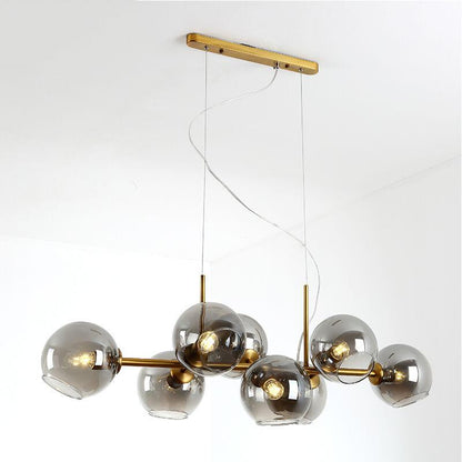 Modern Glass Magic Bean 8-light LED Chandelier
