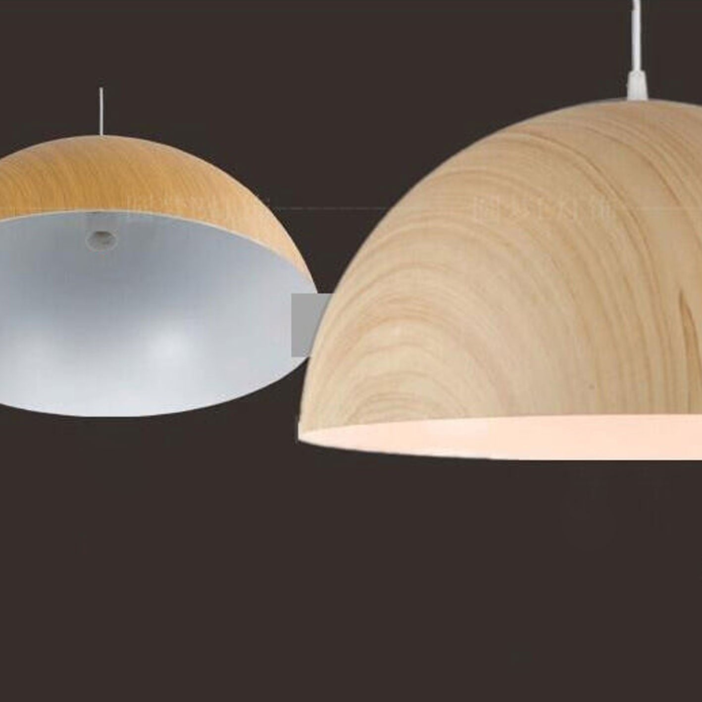 Nordic Minimalist Marbled Semicircle 1-light Pendant Light BulbSquare