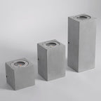 Industrial Cement Square Outdoor 1-Light Waterproof Wall Sconce Lamp Lumendat