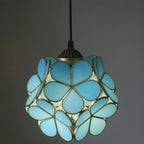 Vintage Stained Glass Petal 1-light Pendant Light Lumendat