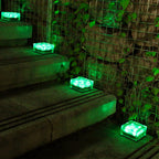 Solar LED Ice Brick Waterproof Glass Ground Light Garden Light Lumendat