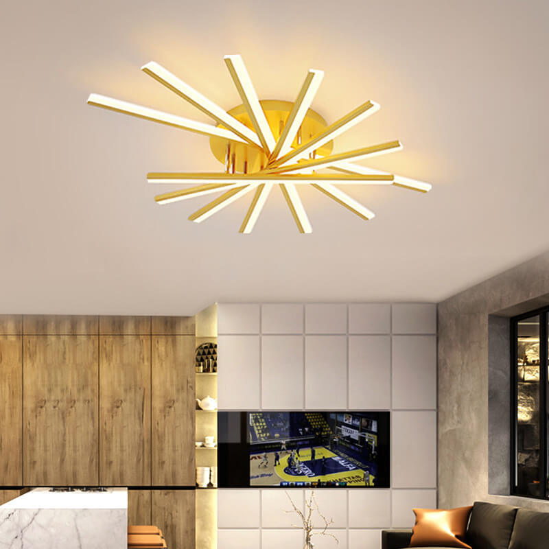 Nordic Creative Line 1-light LED Semi-flush Mount Ceiling Light