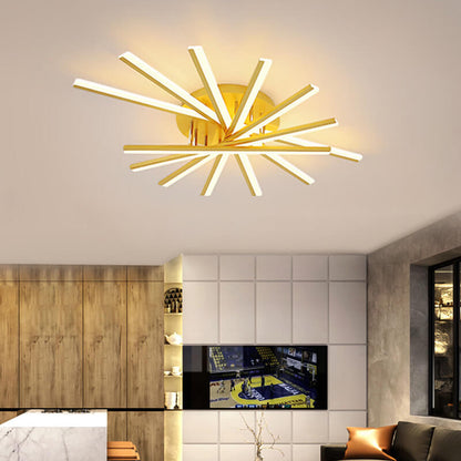 Nordic Creative Line 1-light LED Semi-flush Mount Ceiling Light