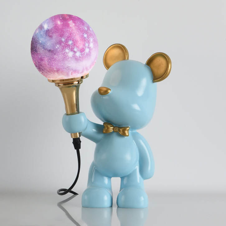 Lumendat Creative Cartoon Bear Resin 1-Light Night Light Table Lamp Lumendat