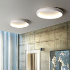 Modern Minimalist Round Aluminum Acrylic LED Flush Mount Ceiling Light Lumendat