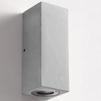 Industrial Cement Square Outdoor 1-Light Waterproof Wall Sconce Lamp Lumendat