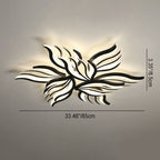 Modern Creative Personality Acrylic Flower Shape LED Semi-flush Mount Ceiling Light