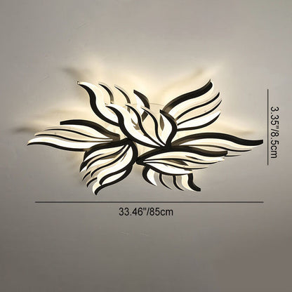 Modern Creative Personality Acrylic Flower Shape LED Semi-flush Mount Ceiling Light
