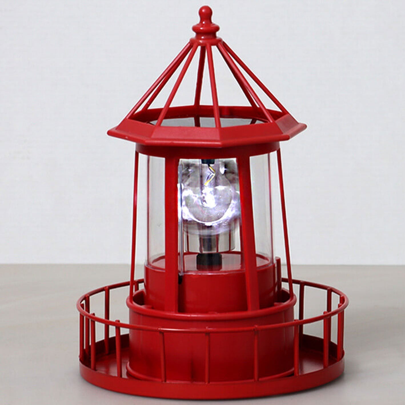 Creative Solar Rotating Tower Resin Hardware LED Garden Decoration Landscape Light Lumendat