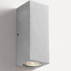 Industrial Cement Square Outdoor 1-Light Waterproof Wall Sconce Lamp Lumendat
