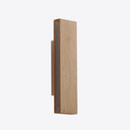 Japanese Minimalist Log Rectangular Flat Rotatable LED Wall Sconce Lamp