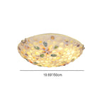 Contemporary Scandinavian Round Shell Iron Glass 2/3/4 Light Flush Mount Ceiling Light For Living Room Lumendat