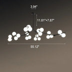 Modern Creative Magic Bean Branch Glass 12/18/24 Light Chandelier Lumendat