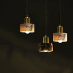 Modern Light Luxury Marble Metal 1-light Pendant Light