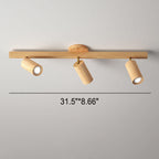 Simple Log Spotlight Track LED Semi-Flush Mount Ceiling Light Lumendat