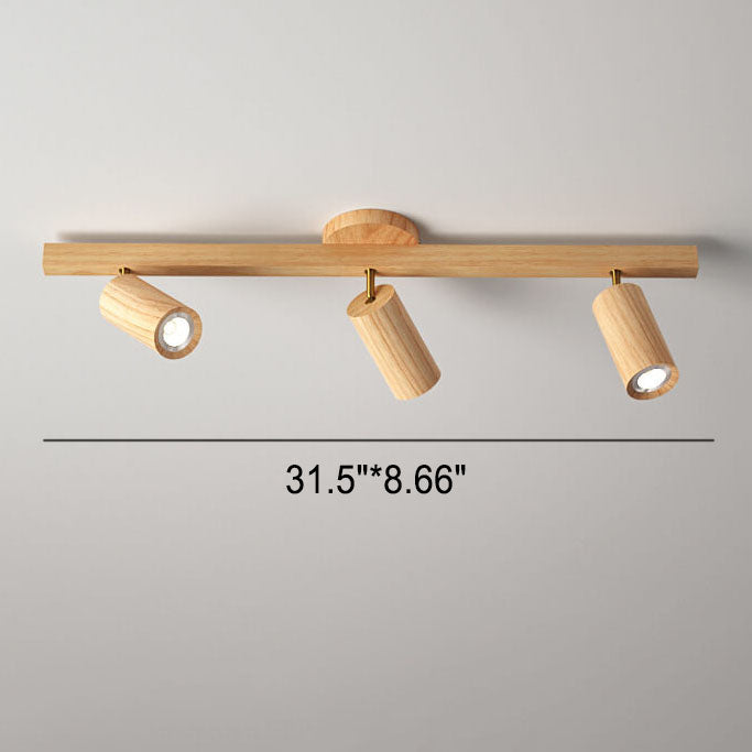 Simple Log Spotlight Track LED Semi-Flush Mount Ceiling Light Lumendat