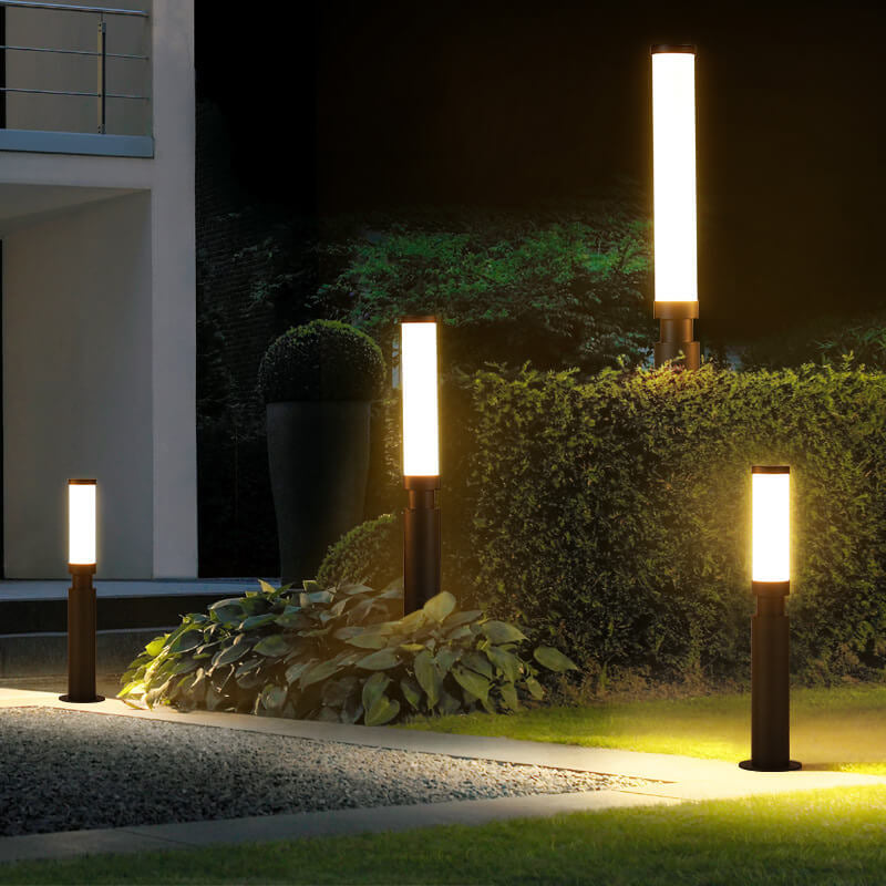 Modern Acrylic Waterproof Creative Lipstick Design LED Outdoor Lawn Floor Lamp Lumendat