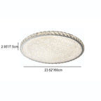 Modern Luxury Stainless Steel Crystal Round Square Rectangular LED Flush Mount Ceiling Light For Living Room Lumendat