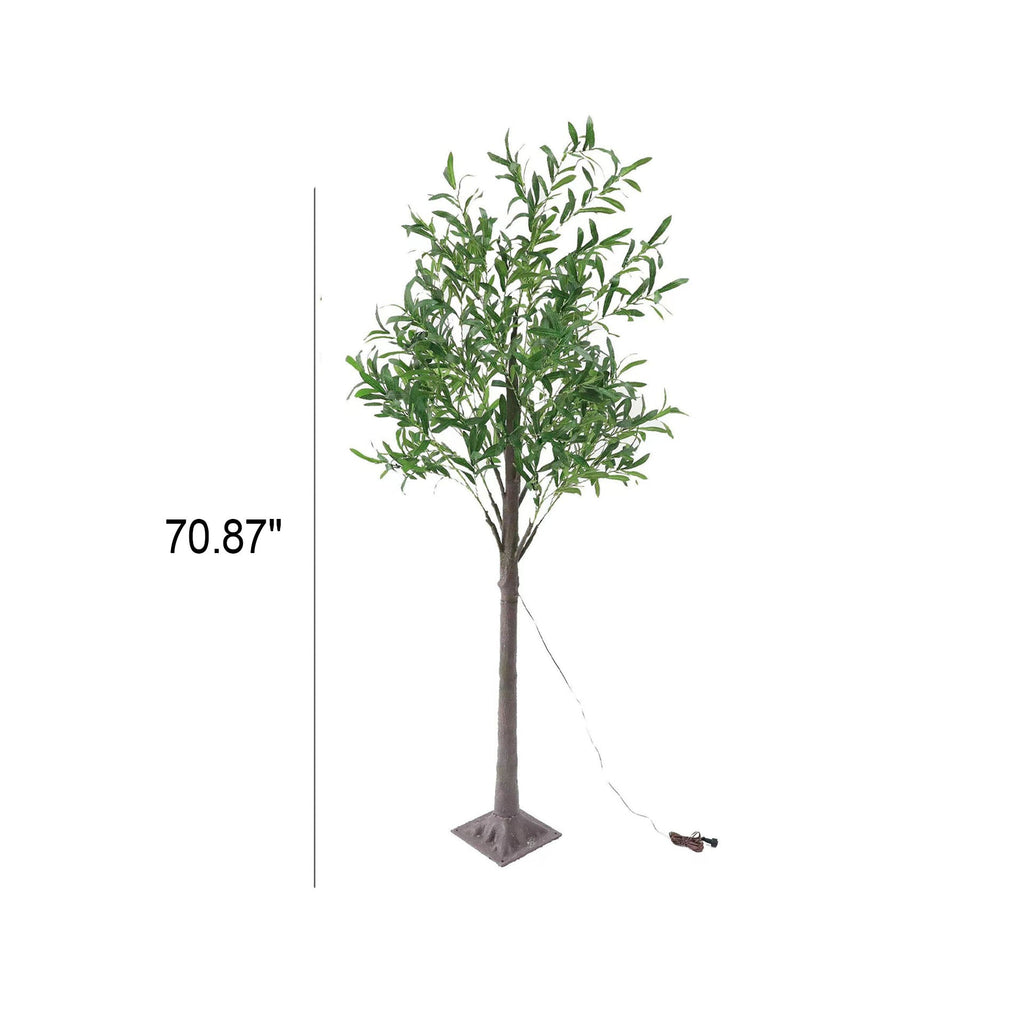 Modern Creative Olive Leaf LED Simulation Plants Decorative Light Lumendat