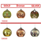 Modern Creative 3d Colorful Fireworks Glass 1-light Dome Pendant Light Lumendat