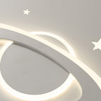 Lumendat Creative Cartoon Planet Star LED Round Flush Mount Ceiling Light Lumendat