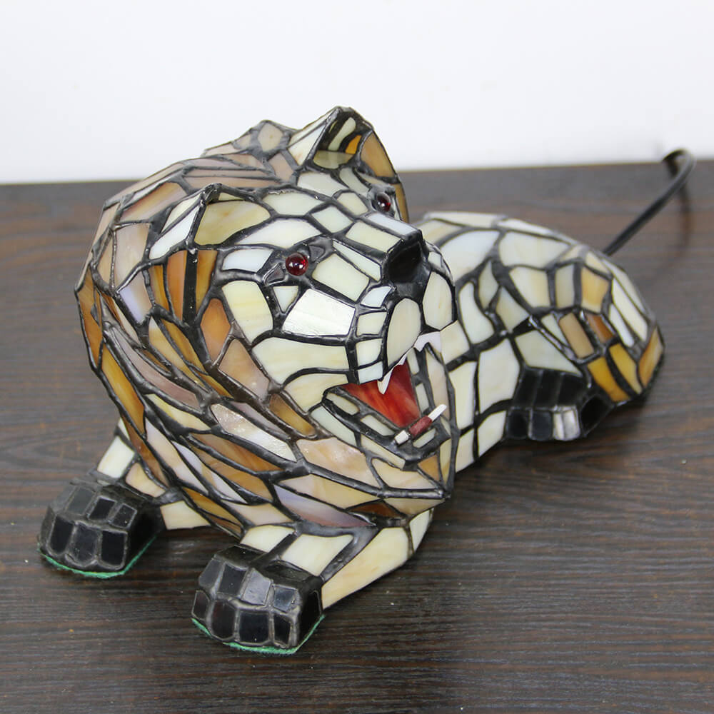 Tiffany Creative Animal Stained Glass 1-Light Decorative Table Lamp Lumendat