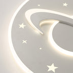 Lumendat Creative Cartoon Planet Star LED Round Flush Mount Ceiling Light Lumendat