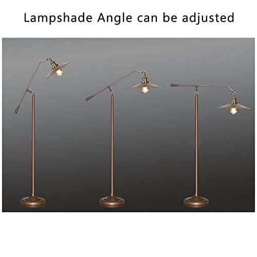 Industrial Bronze 1-Light Boom Arm Standing Floor Lamps Lumendat