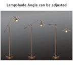Industrial Bronze 1-Light Boom Arm Standing Floor Lamps Lumendat