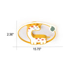 Lumendat Childlike Cute Cartoon Giraffe Design LED Flush Mount Light Lumendat