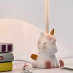 Lumendat Nordic Fun Cartoon Pattern Resin Fabric Children 1-Light Table Lamp Lumendat