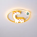 Lumendat Childlike Cute Cartoon Giraffe Design LED Flush Mount Light Lumendat