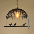 Vintage Creative Iron Birdcage 1-light Pendant Light BulbSquare