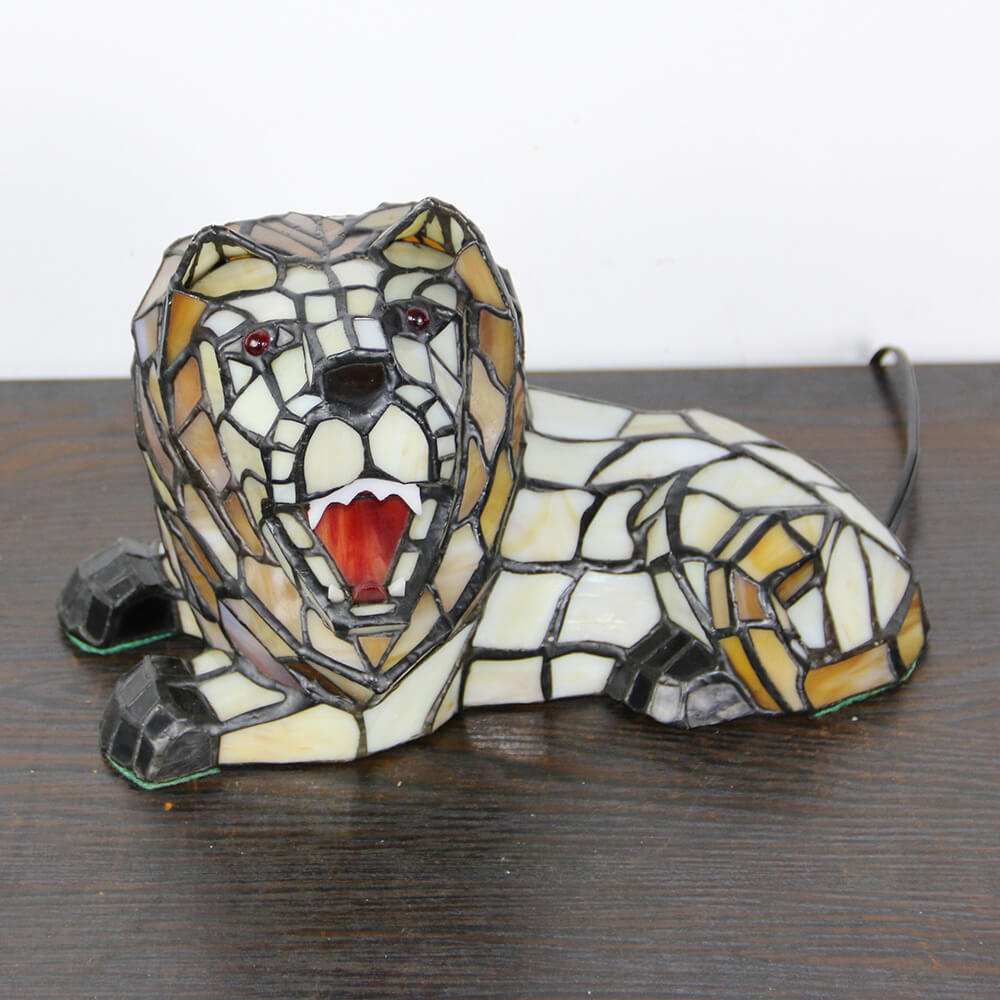 Tiffany Creative Animal Stained Glass 1-Light Decorative Table Lamp Lumendat