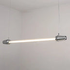 Contemporary Industrial Strip Aluminum Acrylic LED Island Light Chandelier for Dining Room Lumendat