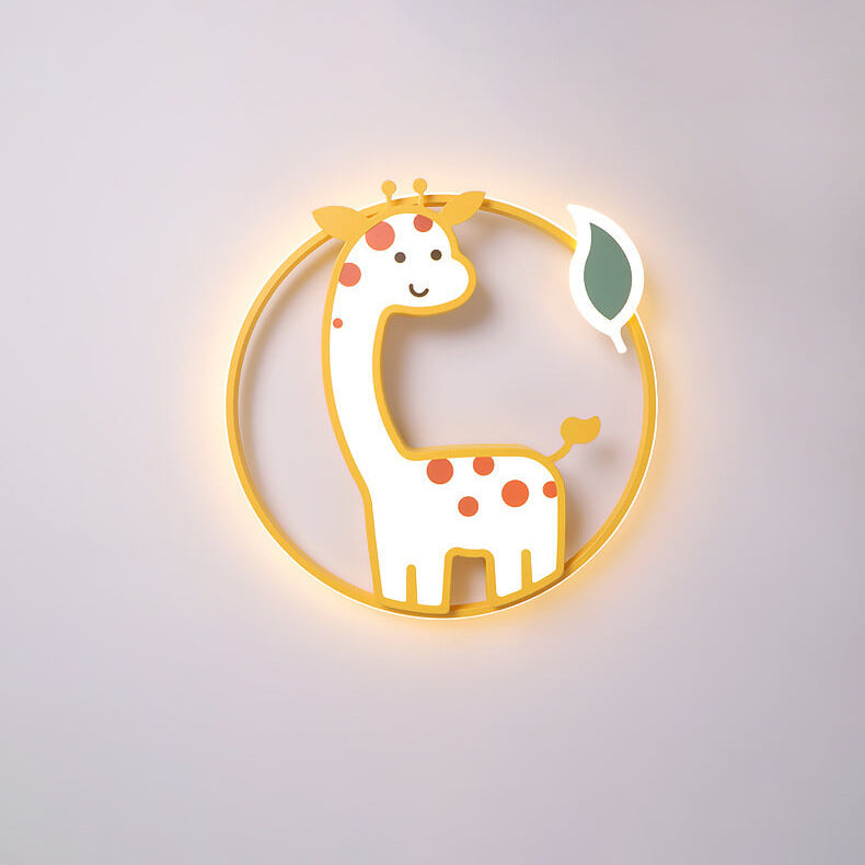 Lumendat Childlike Cute Cartoon Giraffe Design LED Flush Mount Light Lumendat