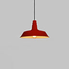 Contemporary Industrial Round Iron 1-light Pendant Light for Living Room Lumendat