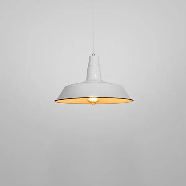 Contemporary Industrial Round Iron 1-light Pendant Light for Living Room Lumendat