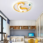 Lumendat Childlike Cute Cartoon Giraffe Design LED Flush Mount Light Lumendat