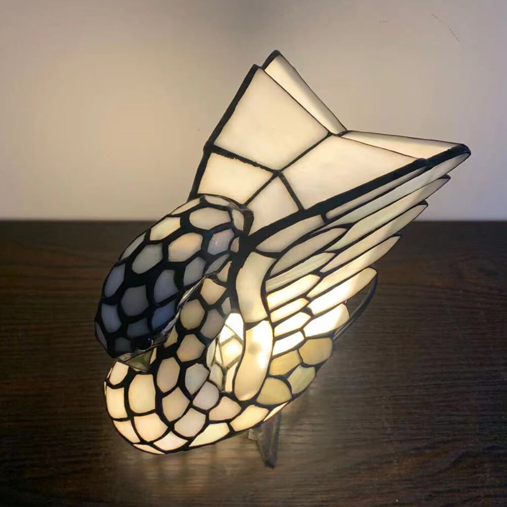 Tiffany Creative Animal Stained Glass 1-Light Decorative Table Lamp Lumendat