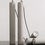 Contemporary Industrial Cylindrical Rough Texture Cement 1-light Pendant Light for Living Room Lumendat