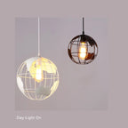 Contemporary Creative Round Earth Shaped Iron 1-light Pendant Light for Living Room Lumendat