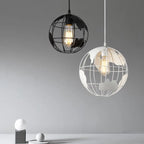 Contemporary Creative Round Earth Shaped Iron 1-light Pendant Light for Living Room modern luxury lighting fixture