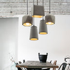 Industrial Simplicity Cement Geometric 1-light Pendant Light BulbSquare