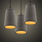 Industrial Simplicity Cement Geometric 1-light Pendant Light BulbSquare