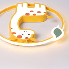 Lumendat Childlike Cute Cartoon Giraffe Design LED Flush Mount Light Lumendat