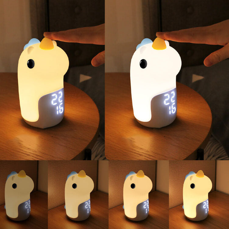 Cartoon Unicorn Timer Alarm Clock LED Night Light Lumendat