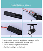 Multi-Adaptation Track Lighting Rail LED Track Light Accessories Lumendat