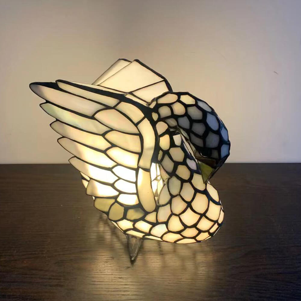 Tiffany Creative Animal Stained Glass 1-Light Decorative Table Lamp Lumendat